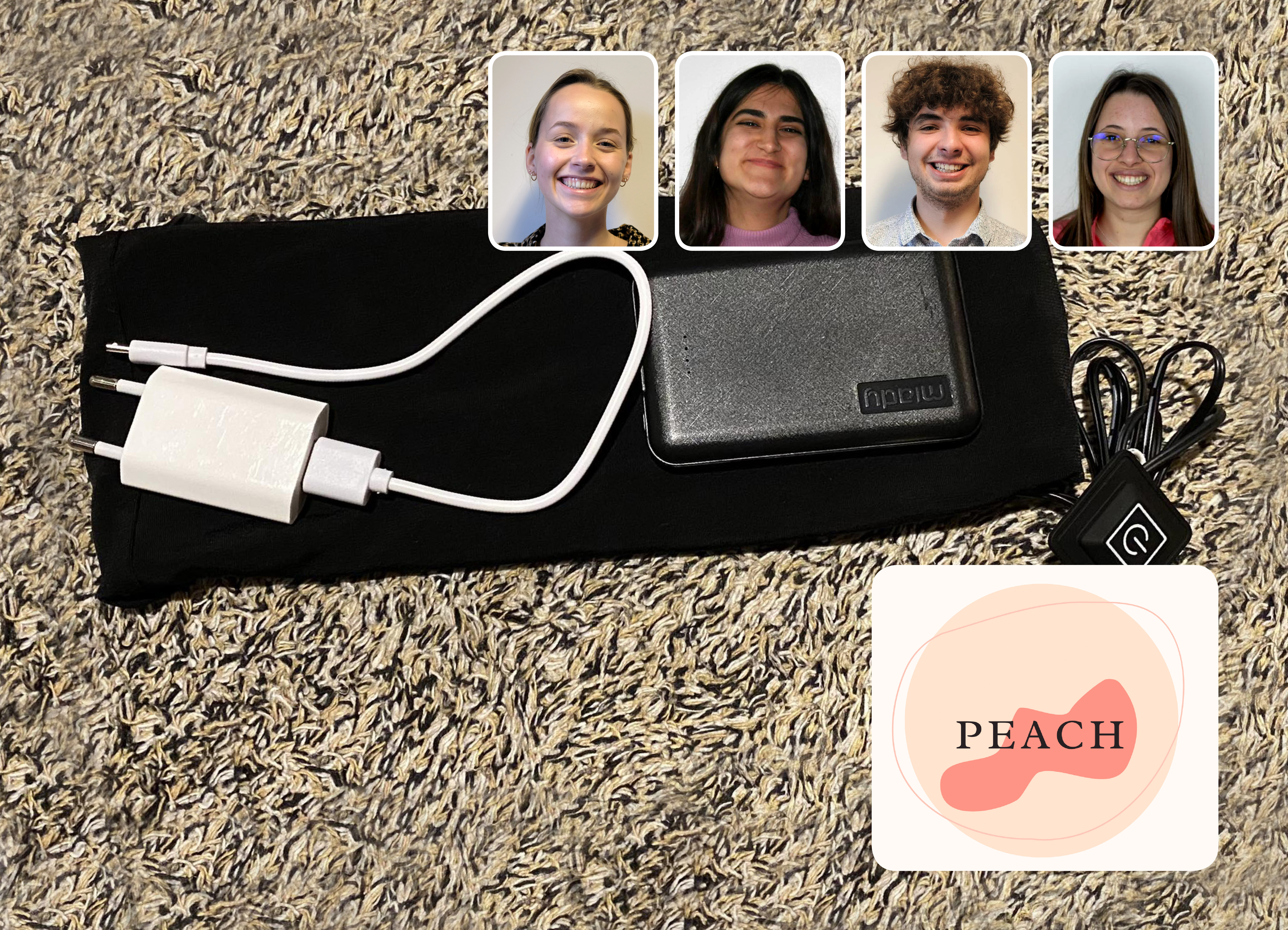 Peach, un des lauréats Prototyping the Future 2024 - Une ceinture chauffante discrète et pratique pour soulager les douleurs menstruelles