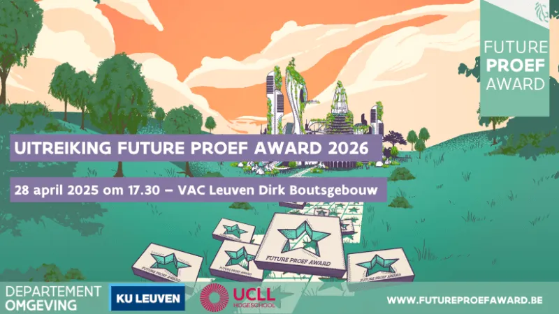  Inschrijvingen open: Future Proef Award 2026  