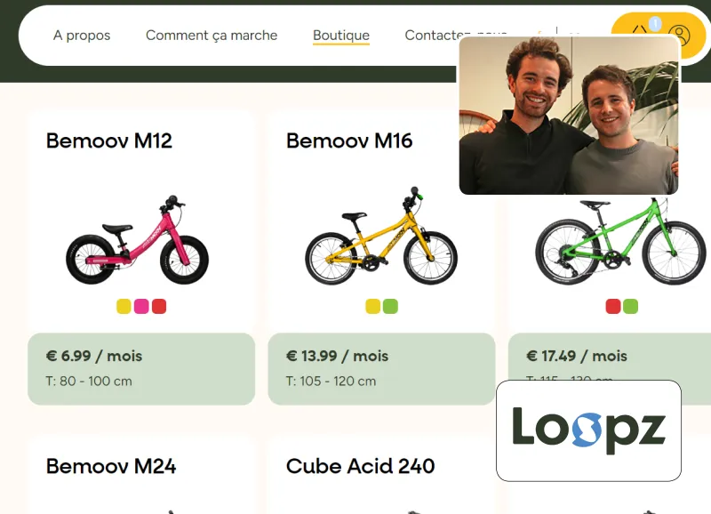 Loopz.bike, un des laur&eacute;ats Prototyping the Future 2024